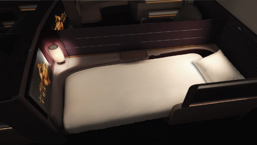 qatar airways bed