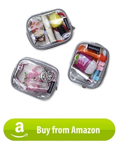 mini toiletry bag flight attendant