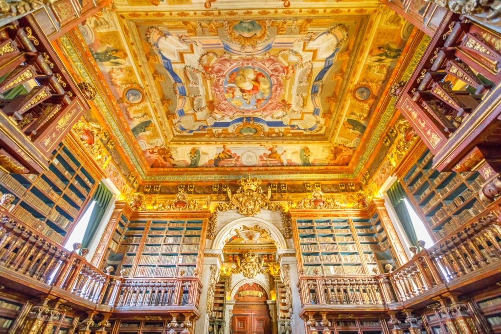 Most beautiful libraries - Portugal's Biblioteca Joanina