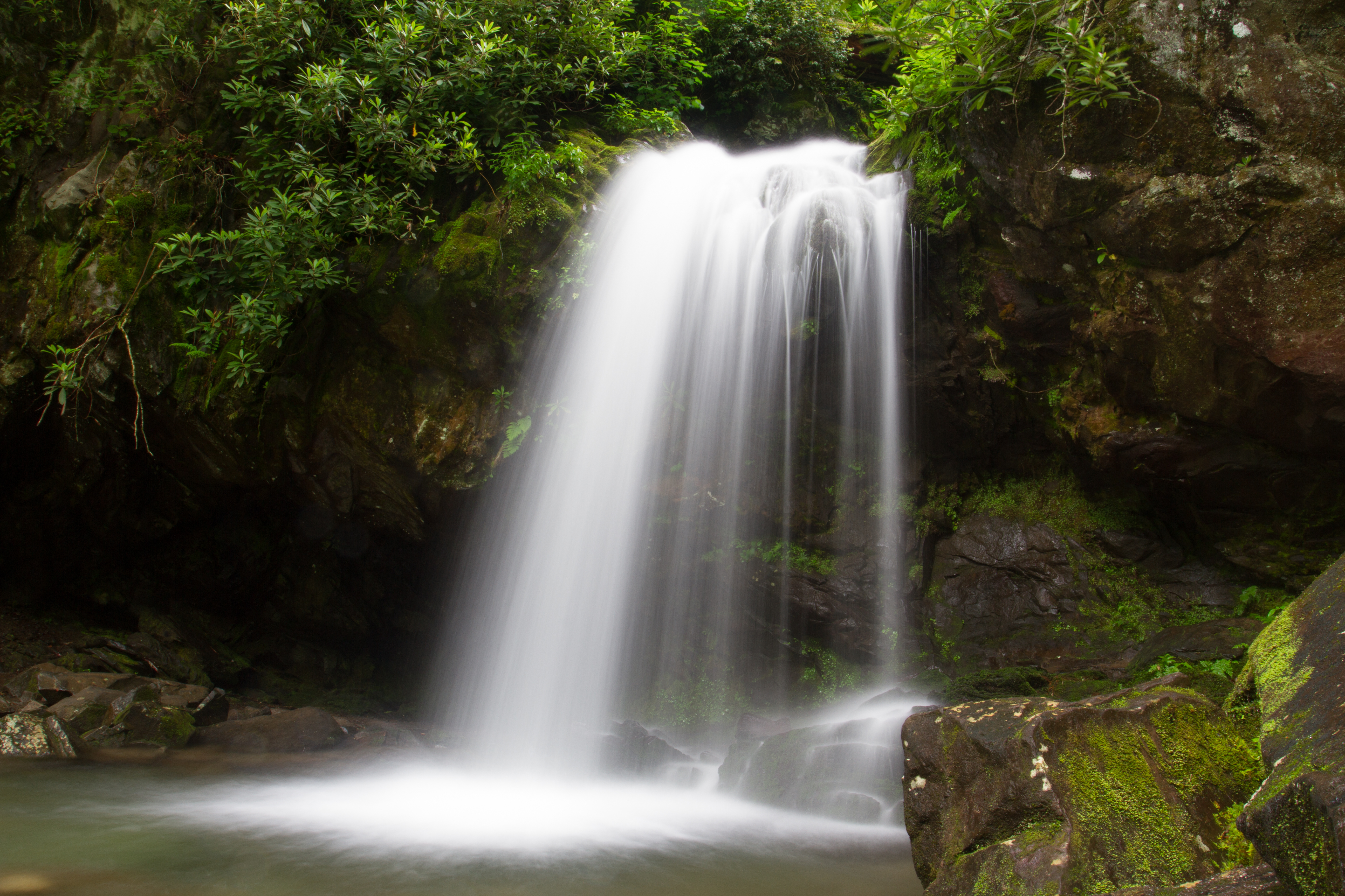 grotto falls waterfall
