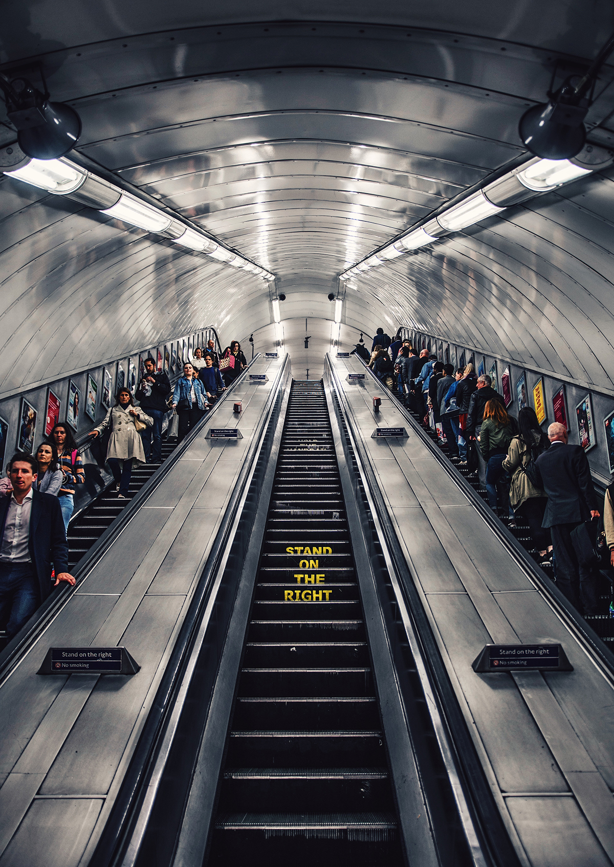 London tube escalators