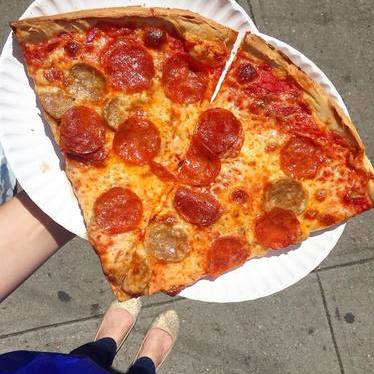 best pizza in nyc Bleecker Street Pizza's massive slices