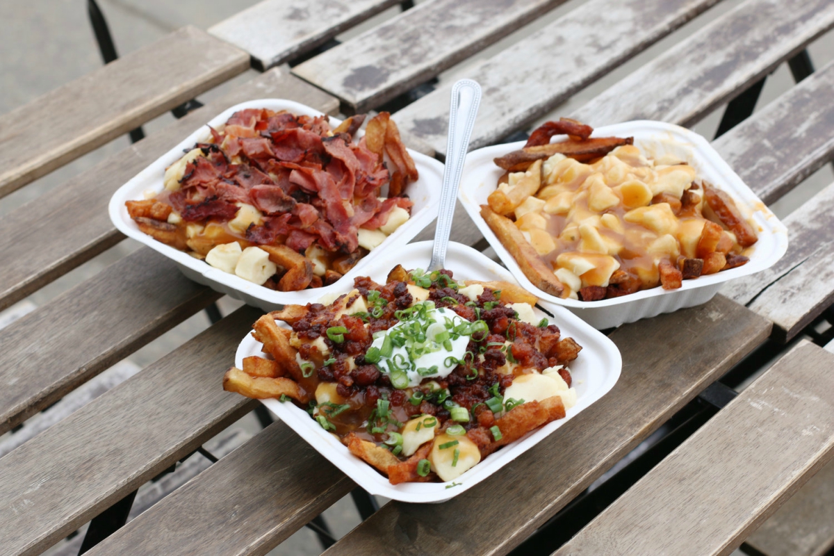 Best street food, poutine in Quebec
