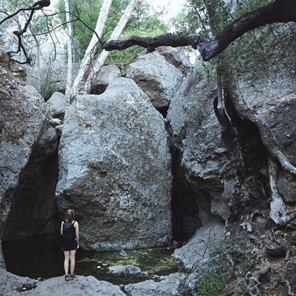 hiking in Los Angeles Grotto Trail Malibu