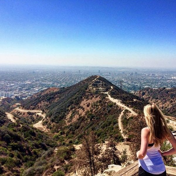 hiking in Los Angeles Runyon Canyon