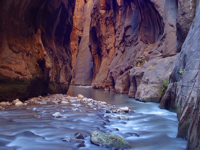 best hikes in the US Zion The Narrows