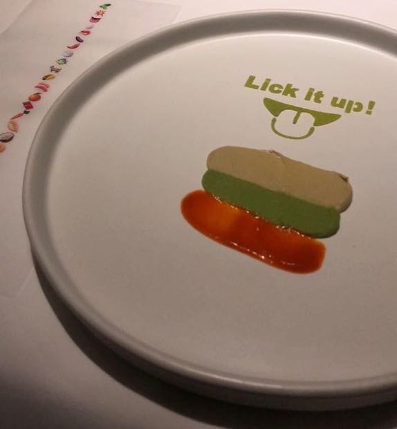 Lick it Up is one of Gaggan's signature plates.