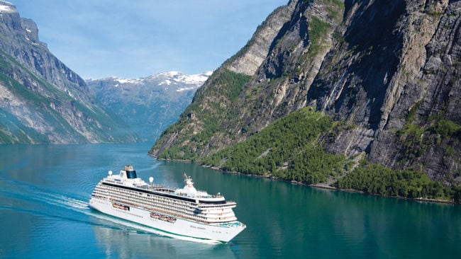 european cruises ship in the baltic sea