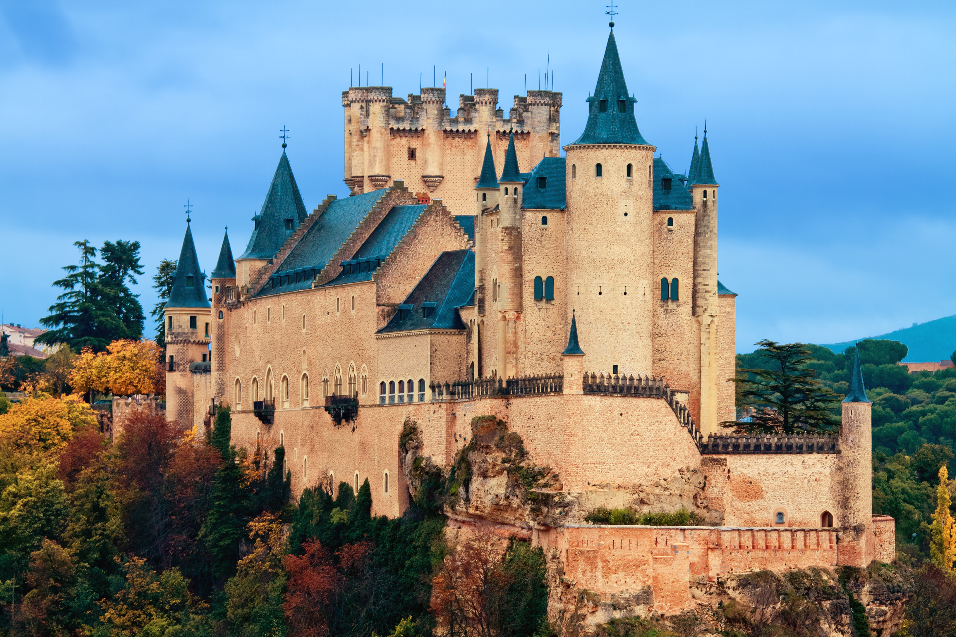 most impressive castles Alcazar Castle in Segovia, Spain