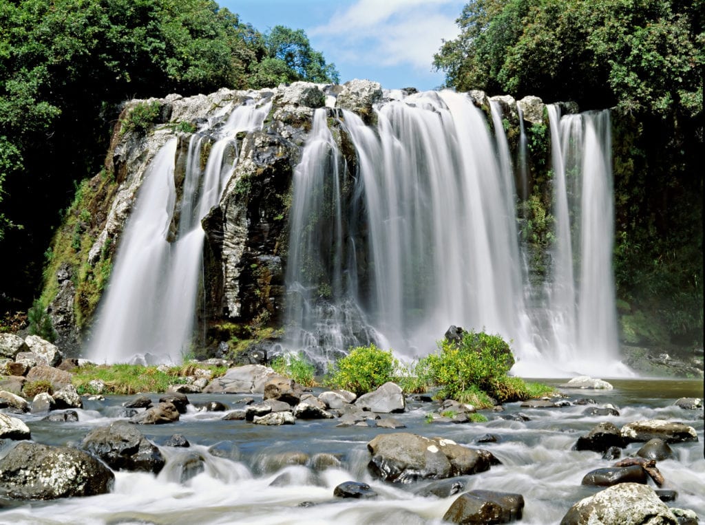 waterfalls in beautiful reunion island