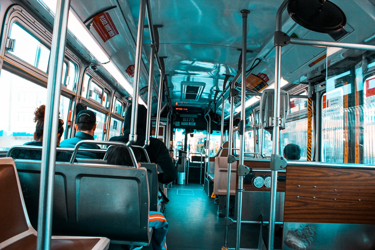 inside a local bus