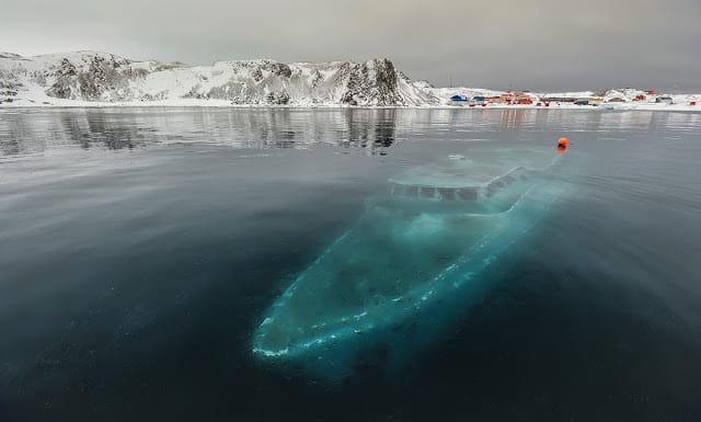 abandoned places sunken yacht, antarctica abandoned places sunken yacht, antarctica