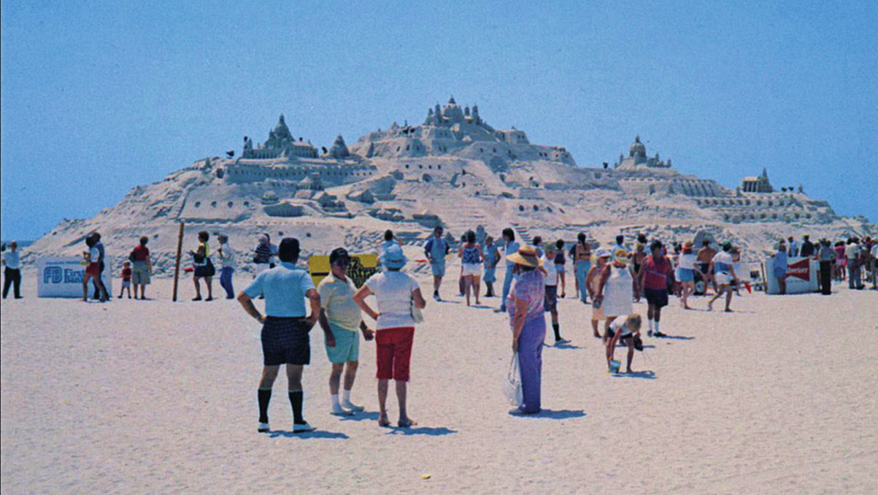 Atlantis San Diego among sandcastles