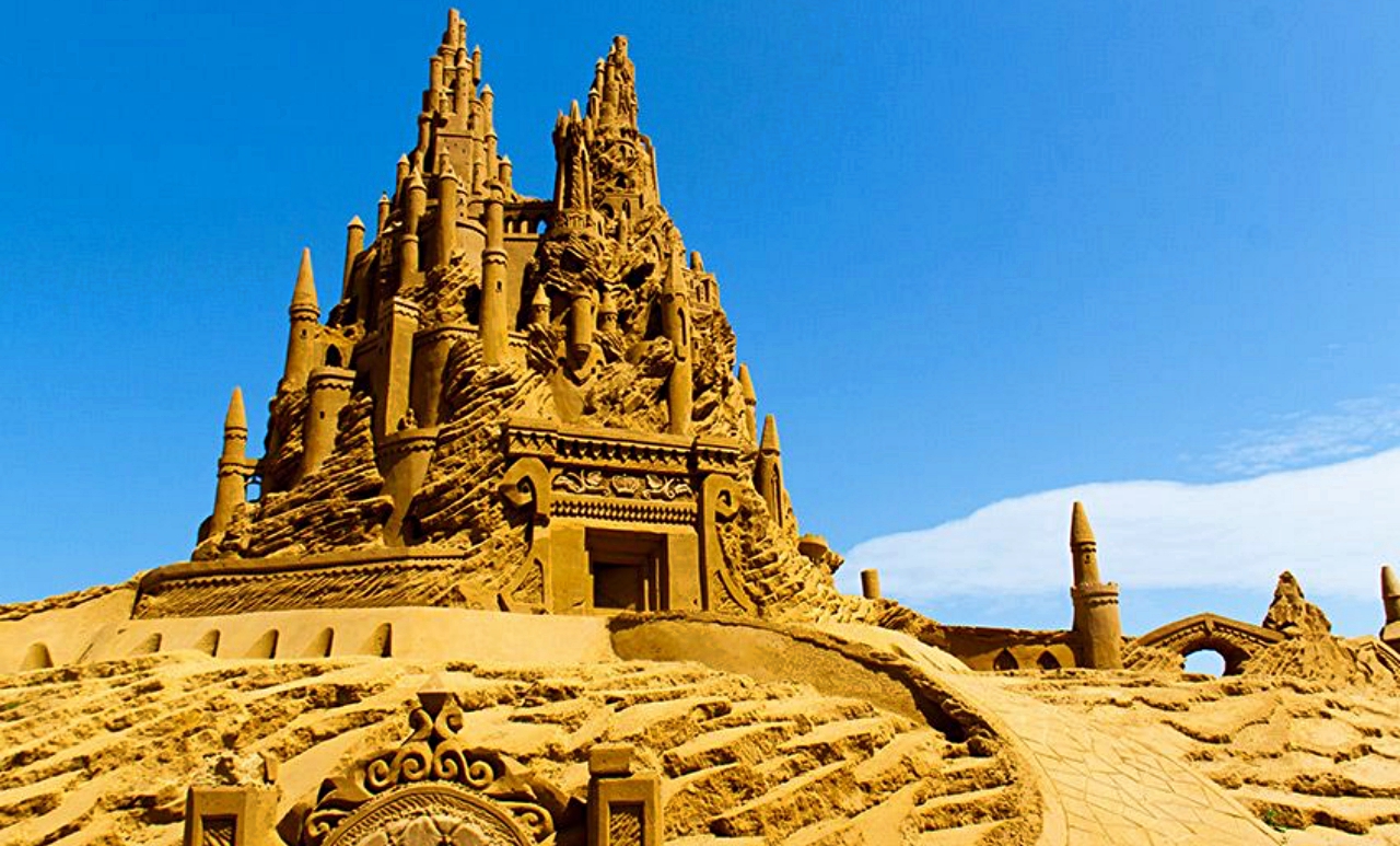 Blankenberge among sandcastles