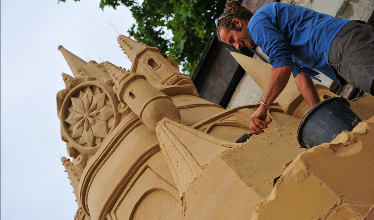 Disneyland among sandcastles