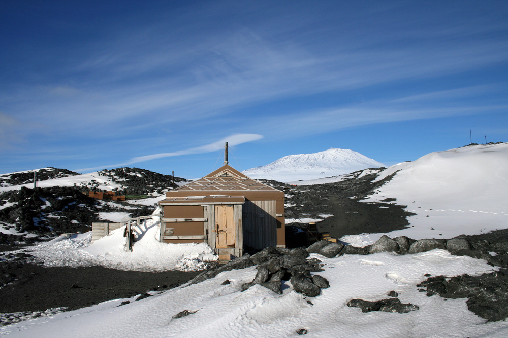 Sir Ernest Shackleton's hut by the shores of McMurdo Sound, Antarctica