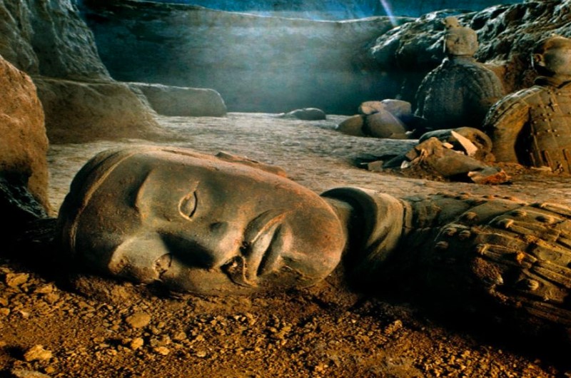 Workers Digging A Well Find Teracotta Statues