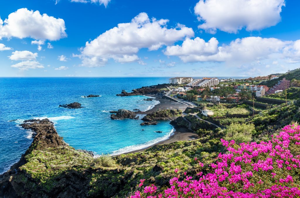 Landscape with Los Cancajos, La Palma, Canary island, Spain