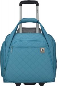 Delsey Quilted Rolling Underseat Bag