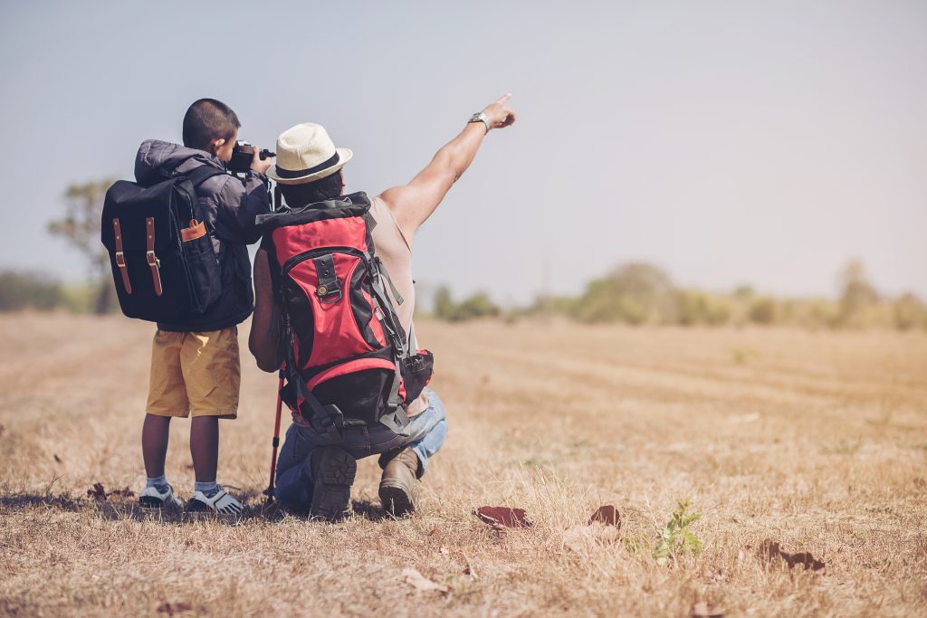 Father Son Hiking