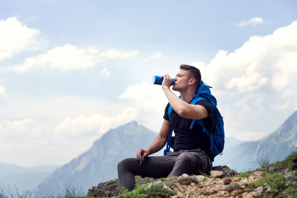 Man Drinking Water