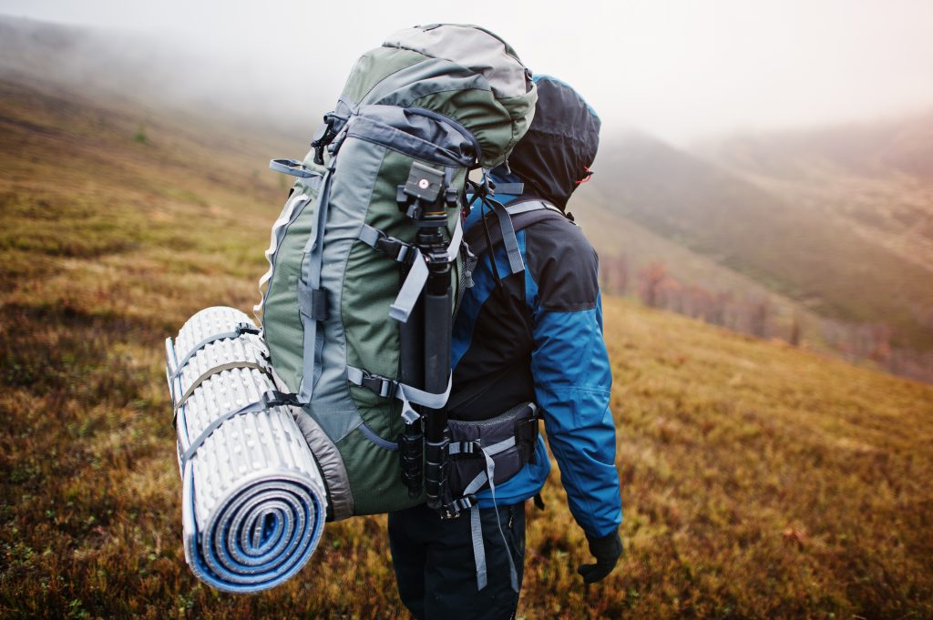 Man Backpacking