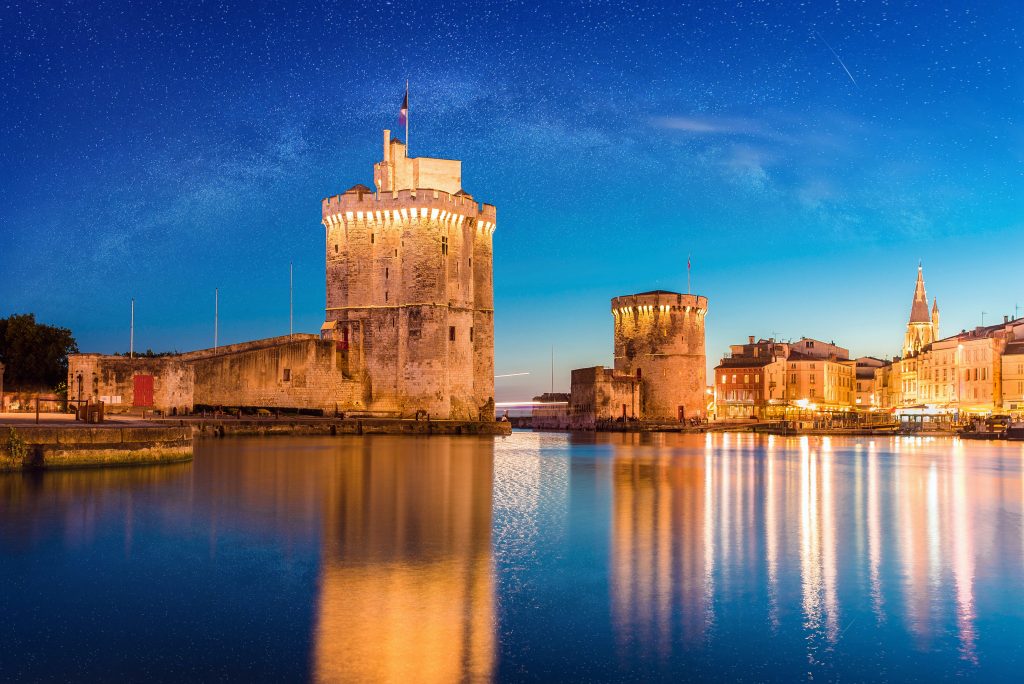 Sunset,Over,The,City,Of,La,Rochelle,In,France