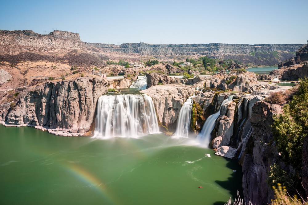 Beautiful,Day,In,The,Famous,Shoshone,Waterfalls,Park,In,Idaho