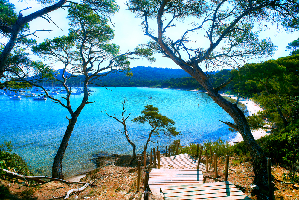 Beach,Porquerolles,Notre,Dame,Mediterranean,French,Coast