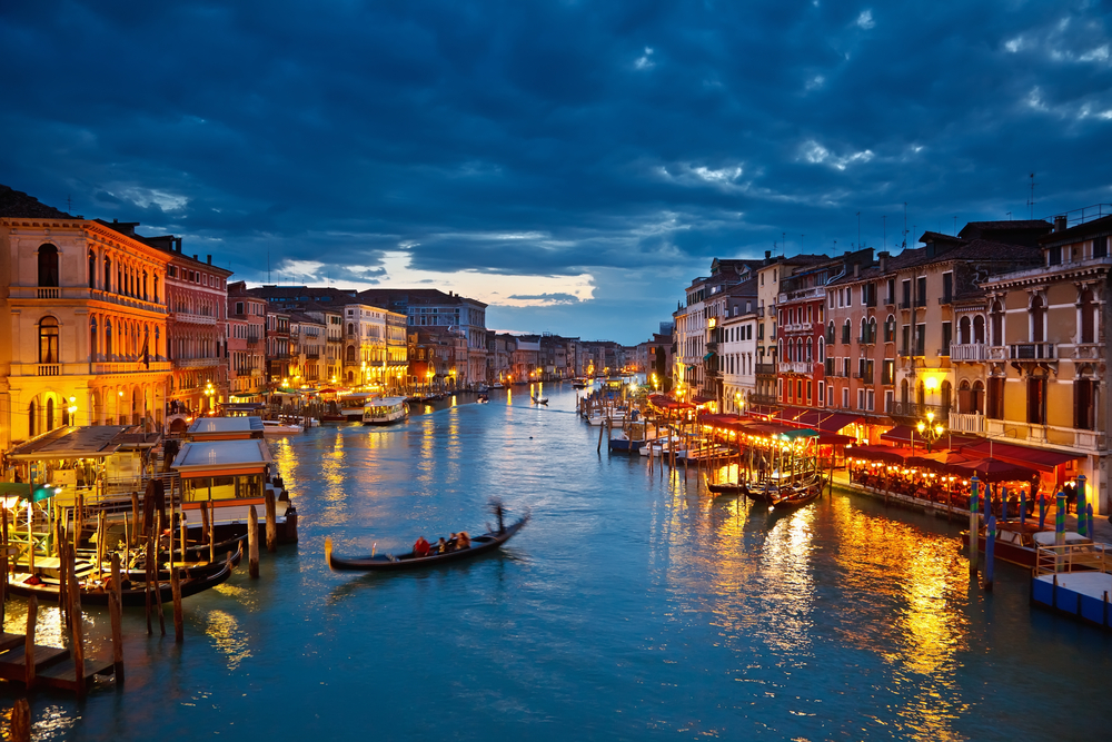 Grand,Canal,At,Night,,Venice