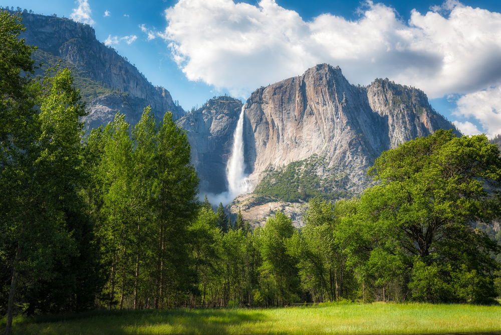 falls in Yosemite
