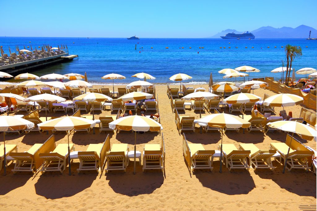Beautiful,Beach,In,Cannes,,France